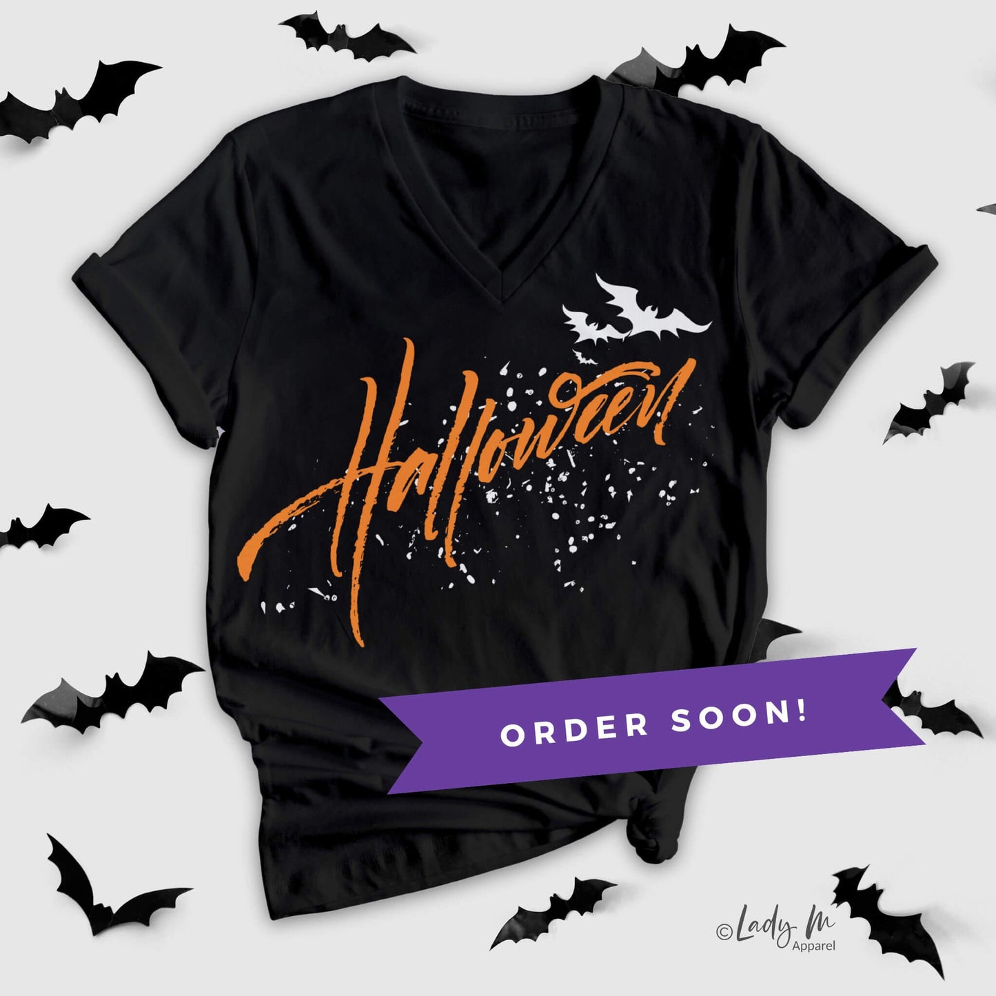 Batty for Halloween - Ladies Graphic Tee