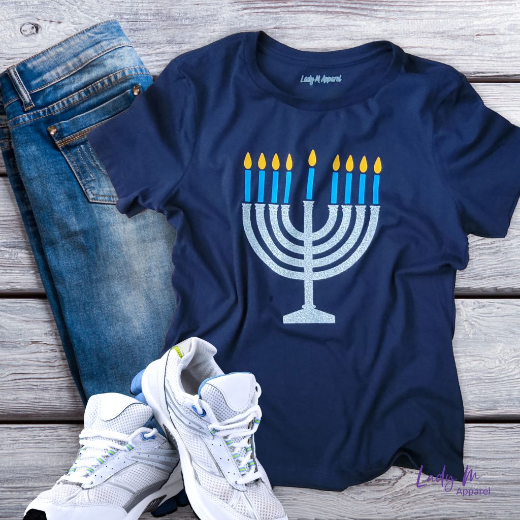 Hanukkah Menorah Graphic Tee
