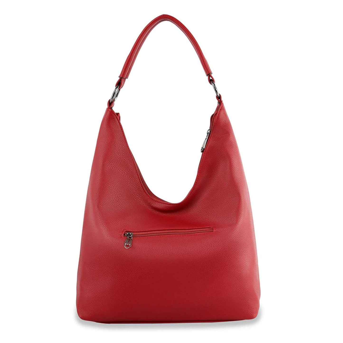 Rhinestone Accent Hobo Bag - Zebra & Solids