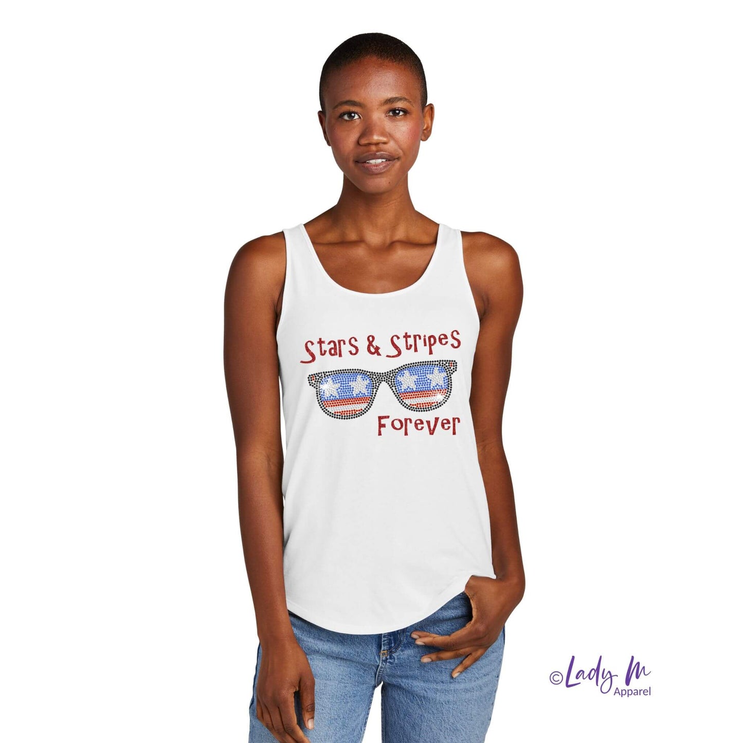 Bling Patriotic Tank Top