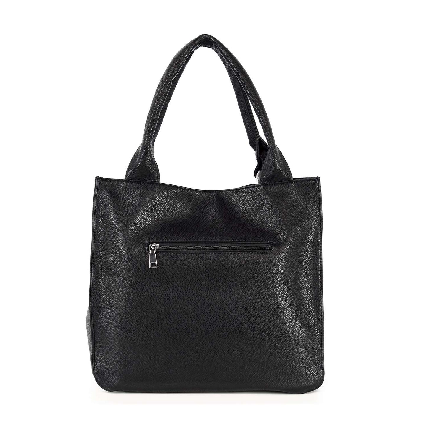 Black Rhinestone Pattern Tote Bag