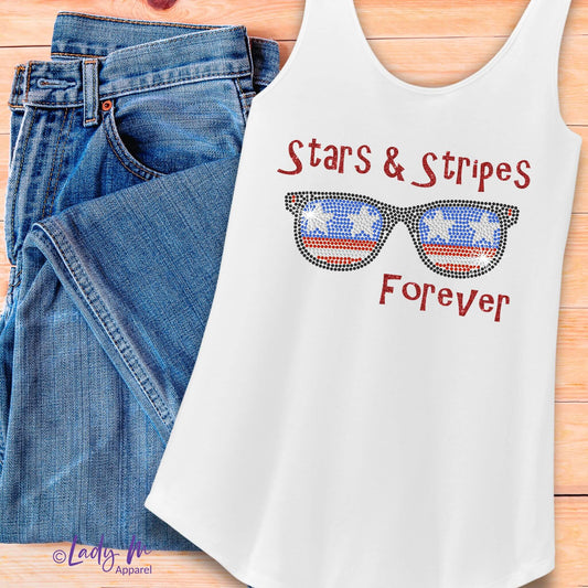 Bling Patriotic Tank Top
