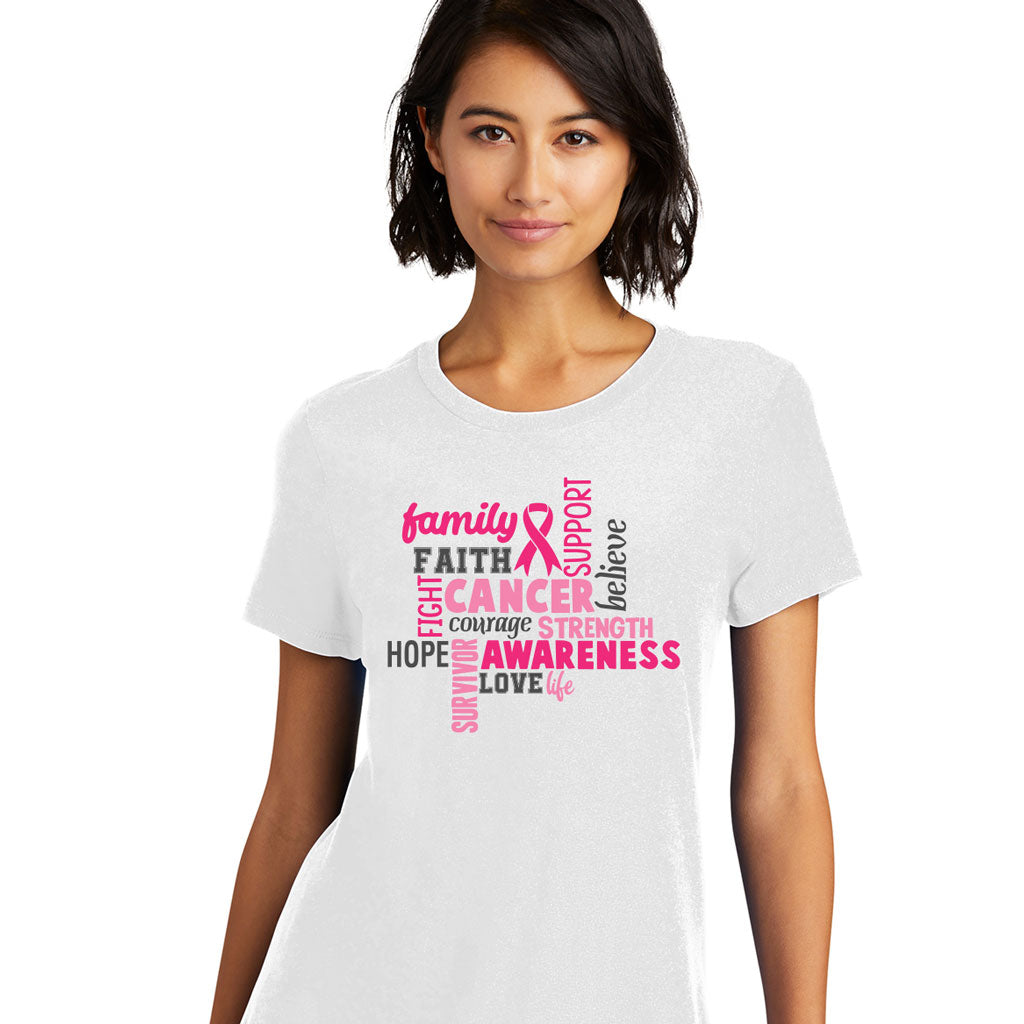 Words of Hope - Breast Cancer Awaremess Tee